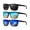 (3 Pack) Black/Ice Blue/Dark Blue, variant on KALIYADI Night Vision Polarized Sunglasses for Men, Lightweight Sun Glasses with UV Protection for Driving Fishing Golf