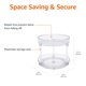 thumbnail image 3 of Organizador Lazy Susan con forma de tocadiscos Amazon Basics, 2 niveles, transparente, 3 of 7
