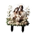 thumbnail image 2 of Solía ​​Holy Family Garden Speller Decoración de macetas Diseño creativo Placa decorativa 2D acrílico para patio trasero exterior al aire libre, 2 of 8