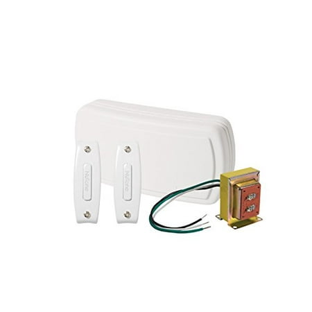 - BK120NBWH NuTone Chime Kit (2 Unlighted Push-Buttons, 1 Transformer) By Broan Ship from US