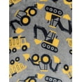 thumbnail image 3 of John Deere Toddler Boys' Fleece Quarter-Zip Sweatshirt Cool Gray Yellow, 3 of 4