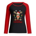 thumbnail image 4 of LYXSSBYX Womens Tops Long Sleeve Clearance Women Autumn And Winter Casual Christmas Printed Round Neck Long Sleeve Pullover Blouse Sweatshirt Tops, 4 of 5