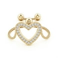 thumbnail image 2 of ANGARA Natural 0.13 Ct. Diamond Fashion Ring in 14K Yellow Gold for Women (Ring Size: 11.5), 2 of 9