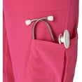 thumbnail image 4 of Hanes Women's Scrubs Cargo Joggers, Healthcare Scrub Joggers for Women, Moisture Wicking, Fuchsia Pink, 4 of 5