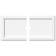 thumbnail image 1 of Ekena Millwork CMP32X16RE2-02000 2 in. ID x 11 in. Rectangle Architectural Grade PVC Contemporary Ceiling Medallion - 2 Piece, 1 of 3