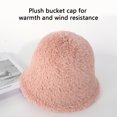 thumbnail image 4 of Sombrero de pescador de piel sintética para mujer, gorros de pescador con protección para los oídos, de felpa, para invierno, 4 of 5