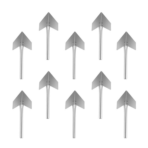 COMPUKAS Stainless Steel Corner Trowel For DIY Projects 10Pcs 6.09X3.54X1.97in