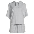 thumbnail image 2 of Secret Treasures Women's Sleepwear Sleep Terry Shorty Set, 2 of 5