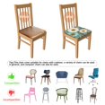 thumbnail image 5 of Daisies and Butterflies Seat Covers for Dining Room Chairs Set Of 6,Stretch Printed Washable Chair Seat Cover with Elastic Ties and Button,Removable Waterproof Couch Cushion Covers, 5 of 6