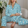 thumbnail image 6 of Sikiie Cartoon Teeth Women's Long-Sleeve Shirt and Full-Length Bottom Pajama Set (s-xxl)-Medium, 6 of 7