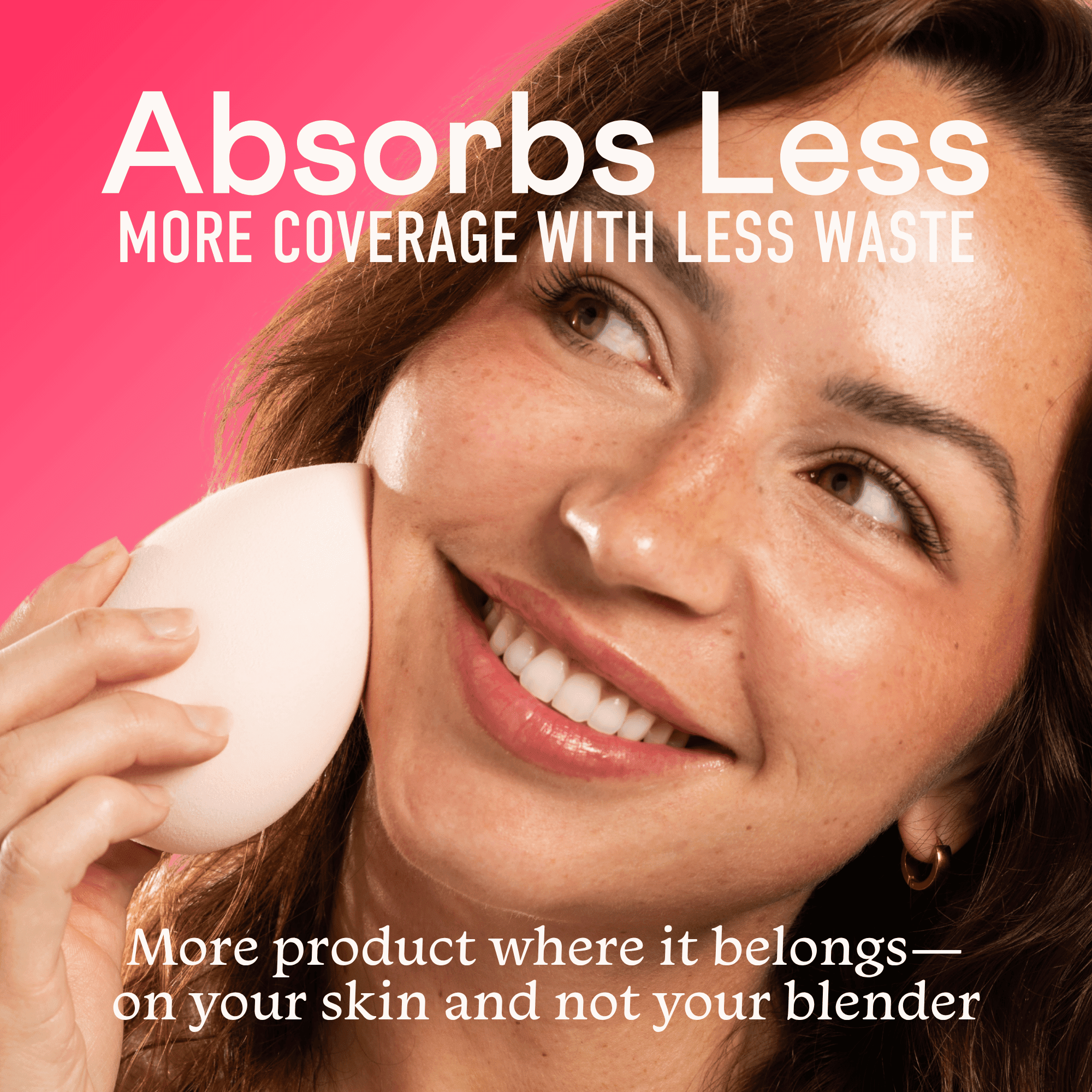 Swisspers Touch of Drama Premium XL Cosmetic Blender, No Natural Latex, Applying & Blending Makeup, Touch-up, Cruelty-Free, Vegan, 1 Count