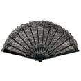 thumbnail image 1 of Best Chinese Style Dance Wedding Party Lace Silk Folding Hand Held Flower Fan, 1 of 9