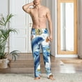 thumbnail image 2 of Sikiie Marine Animals Mens Pajama Pants Sleep & Lounge Pants, PJ Bottoms With elastic waistb and Pockets Medium, 2 of 6