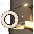 thumbnail image 3 of Portable Selfie Ring Light, 360 ? Long Arm Table Holder LED Fillin Light, Adjustable in 3 Colors, with Mobile Phone Stand, for Live Stream, Makeup, Photography, Video, 3 of 8