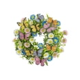 thumbnail image 2 of AYktou Summer Spring Wreaths for Front Door, 13.8 Inch Artificial Flowers Simulated Daisy Butterflies Cluster, Bright and Colorful Door Wreaths Faux Flower Rings Wall Hanging Decor for Porch Garden, 2 of 6