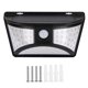 thumbnail image 1 of 6500K energía solar impermeable 68 LED lámpara de pared PIR detección de movimiento luz de seguridad de jardín al aire libre, 1 of 5