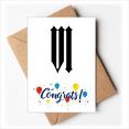 thumbnail image 1 of roman numerals six in black Wedding Cards Congratulations Greeting Envelopes, 1 of 3