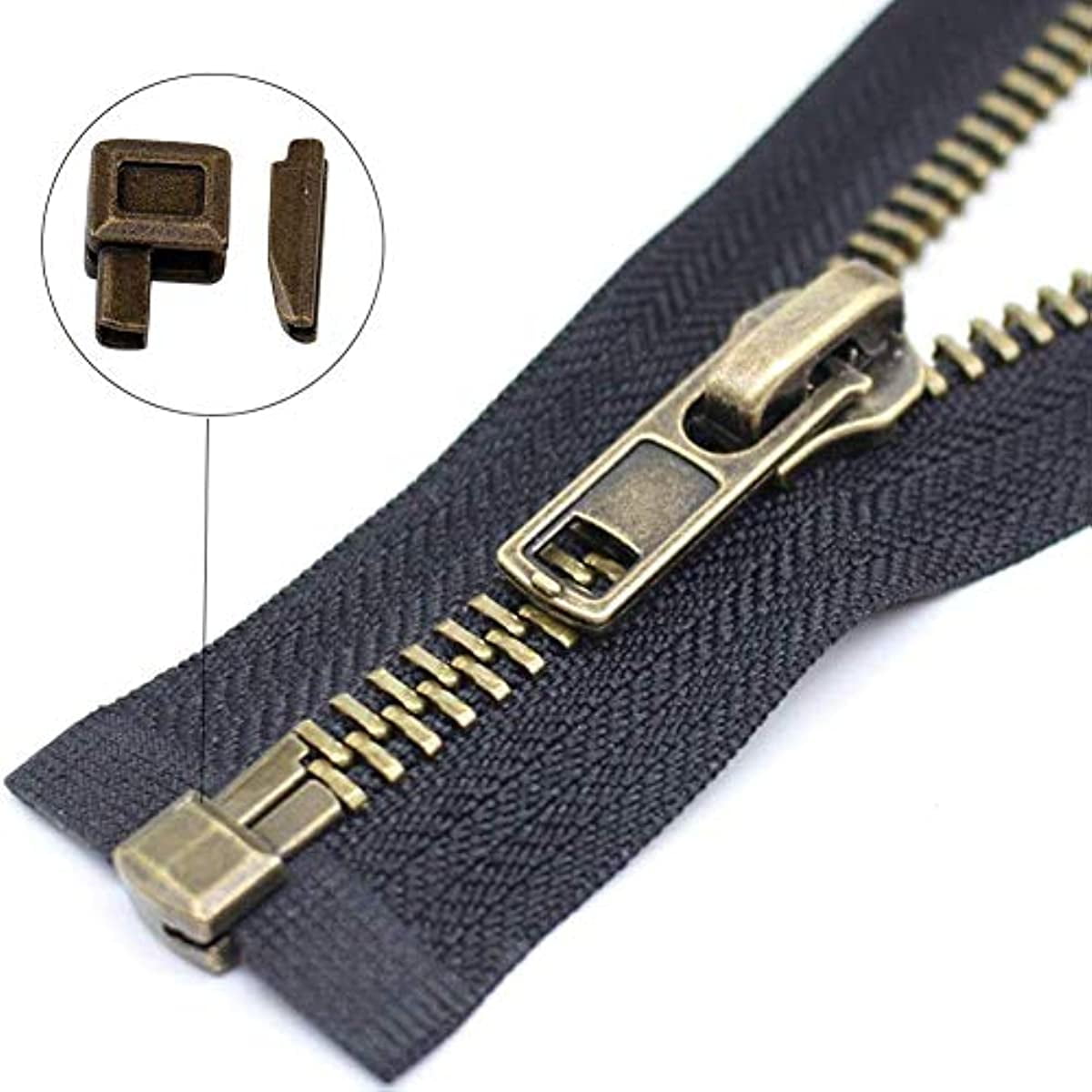 Clothing Accessories Zinc Alloy Metal Zipper Stopper Mixed