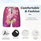 thumbnail image 3 of Fotbe Cute Pink Axolotl A Traje de Baño para Hombre – Shorts de Natación de Secado Rápido con Forro y Bolsillos-Large, 3 of 6