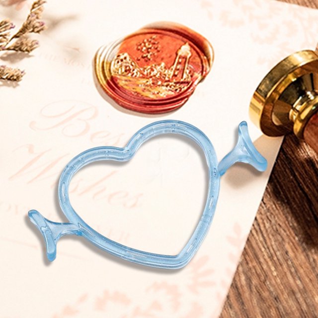 Moldes de sello de sello, soporte de forma de anillo de sello de cuenta de mano DIY para invitaciones de boda Likrtyny Para estrenar