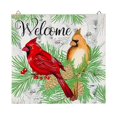 thumbnail image 4 of Evergreen Solar Sign-sational Greeter with Stake, Winter Cardinal Couple, 4 of 4