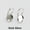 Dark Silver, variant on 8mm~25mm 10pcs French Ear Back Hook Clasp Cup Earring Post Jewelry Findings DIY-Gold-14mm