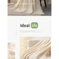 thumbnail image 4 of H&D 100% Cotton 3-Layer Cooling Blanket, Lightweight Breathable Throw, 24" x 47", White, 4 of 9