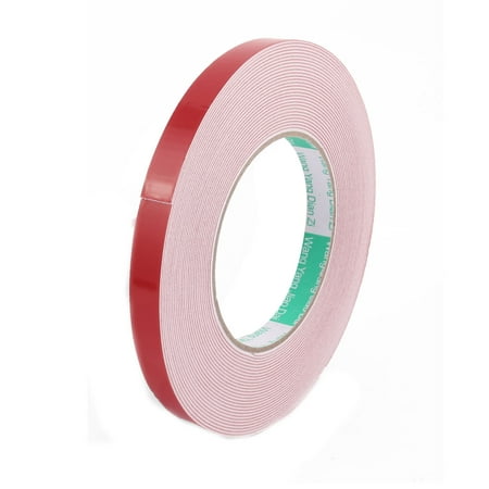 12MM Width 3.3Ft Long 1MM Thick White Dual Sided Waterproof Sponge Tape for
