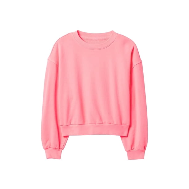 Camiseta GAP para niñas con logotipo holgado, cuello redondo, rosa atrevido, talla XXL