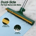 thumbnail image 2 of Carpet Rake for Pet Hair Removal - 60" Adjustable Long Handle Carpet Rake, 3 in 1 Reusable Pet Hair Removal Tool Kit, Cat Dog Fur Rakes Scraper Carpet Broom for Carpets, Rugs, Mats, 2 of 7