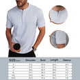 thumbnail image 5 of Fexilor Men's Short Sleeve Henley Shirts,Textured Jacquard Casual Button-Up Tops, 5 of 5