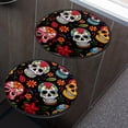 thumbnail image 4 of Round Stove Burner Covers 4 Pcs,Day of Death Sugar Skull Astron aut Gothic Cute Drawing Round Electric Stove Burner Covers 8Inch And 10Inch, 4 of 6