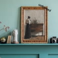thumbnail image 4 of Vintage Danish Canvas Wall Art Famous Artwork Woman Reading Portrait Oil Painting Dark Academia Aesthetic Print 19th Century Antique Poster Retro Gallery Bedroom Decor 12x16in Unframed, 4 of 14
