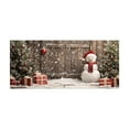 thumbnail image 2 of Horivan 1 Packs Large Christmas Backdrop Banner 13x5.9ft Outdoor Indoor Decor with HD Printing for Garage Door Wall Party Decor Holiday Yard Banner with Snowman Tree Design Weather Resistant, 2 of 6