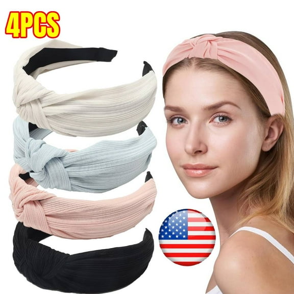 4 Pack Women's Fashion Hair Accessories - Headbands for Women