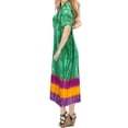 thumbnail image 4 of HAPPY BAY Women's Loose Fashion House Wear Swing Dresses 2X-3X Green, Tie Dye, 4 of 5