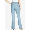 thumbnail image 2 of Woman Within Plus Size Tall Fineline Stretch Denim Pull-On Bootcut Jeans, 2 of 5