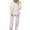 Pink, variant on Womens Sweatsuits Long Sleeve Floral Print Hooded Sweatshirts and Pants 2 PCS Oversized Matching Set Fall Winter Casual Tracksuit