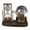 Gold, variant on Qocolhg Music Crystal Snow Globe with Hourglass Vintage Paris Eiffel Tower Home Decoration for Living Room Bedroom Book Shelf TV Cabinet Desktop Decor Table Centerpieces Ornaments