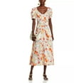 thumbnail image 2 of Cinq à Sept womens  Linework Floral Walker Dress, 8, 2 of 4
