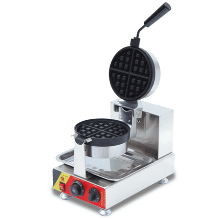 Sweet Home Electric INTBUYING Commercial Single Station Rotary Waffle Maker Machine Sticks Baker Machine Nonstick Electric Waffle Sweet Cake Making 022384 ()