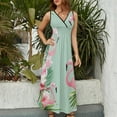 thumbnail image 4 of Flamingo Pattern Sleeveless Dress Female Clothing Dress Women Summer 2025 Dress, 4 of 7