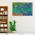 thumbnail image 2 of Irises, 1889 - Wrapped Canvas Print Wall Art | 18" W x 12" H, 2 of 3