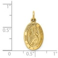 thumbnail image 3 of FB Jewels 14K Yellow Gold Saint Christopher Medal Charm, 3 of 4