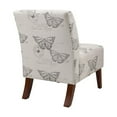 thumbnail image 5 of Atlin Designs Linen Gray Slipper Chair Rectangular Plush 31.5"H Unassembled, 5 of 10
