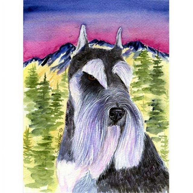 Carolines Treasures SS8340CHF Schnauzer Drapeau Toile - Taille Maison
