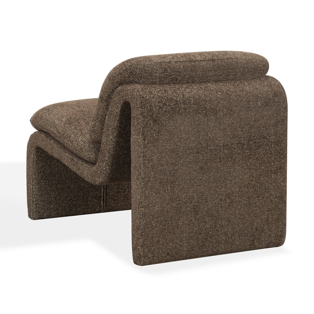 Safavieh Ainslie Performance Fabric Modern Accent Chair, Dark Brown