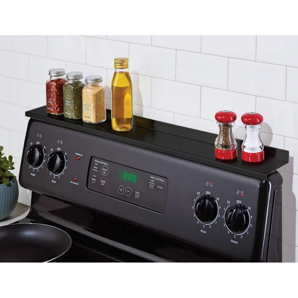 StoveShelf Shelf for Kitchen Stove Zero Installation Black