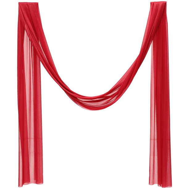 KAKOWELY Cortina de fondo transparente con diseño de arco para bodas, ceremonias y fiestas, decoración de techo