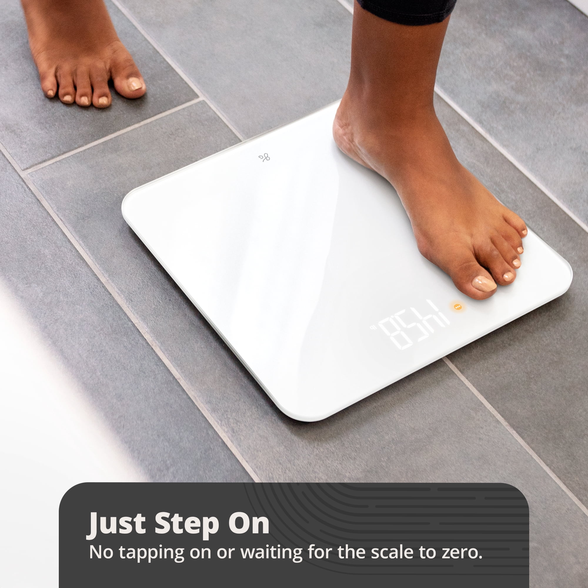 Greater Goods Digital AccuCheck Bathroom Scale, AAA Battery, 400 lbs (White)